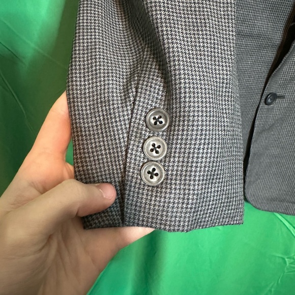 GIEVES & HAWKES Savile Row houndstooth wool blazer - Picture 6 of 12